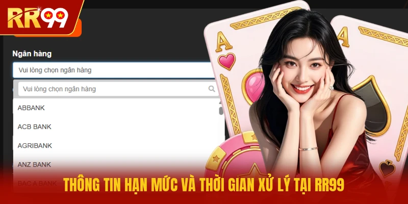 Thông tin hạn mức và thời gian xử lý tại RR99